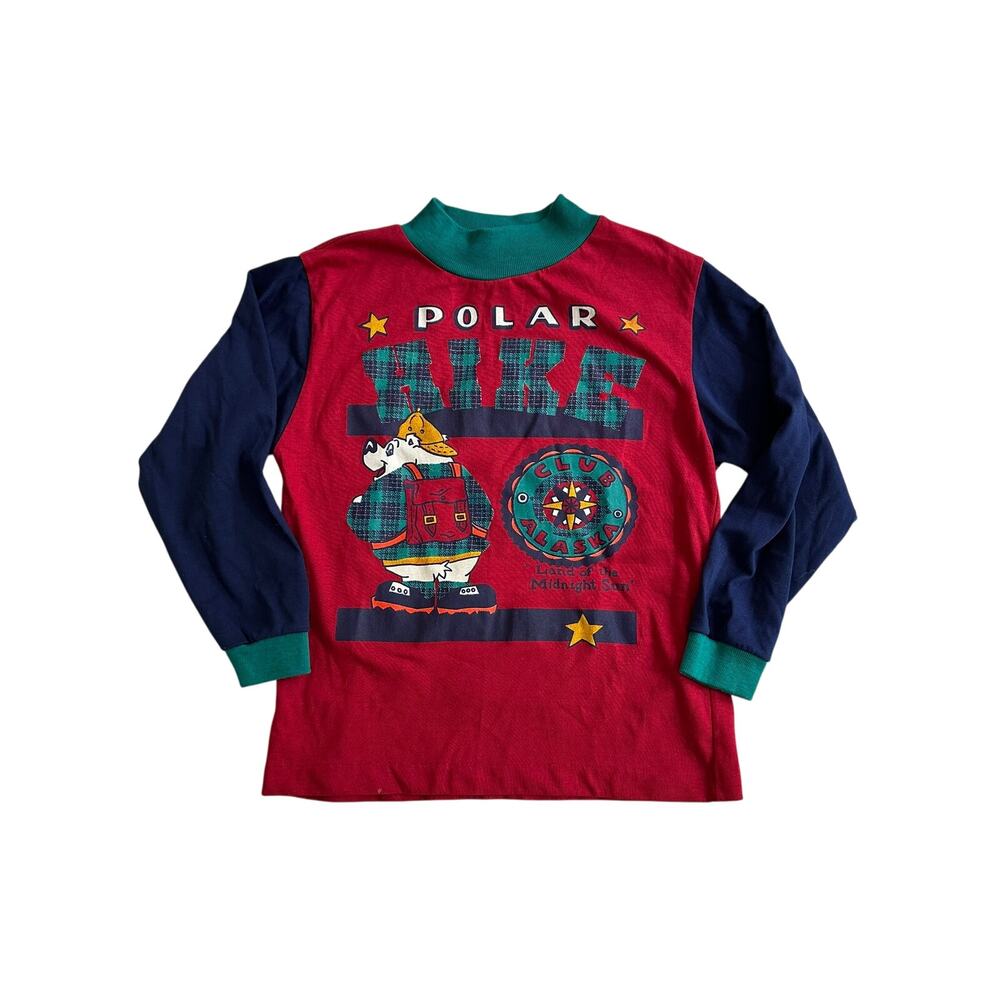 Vintage Healthtex Club Alaska Polar Hike Top 90's Kid's
